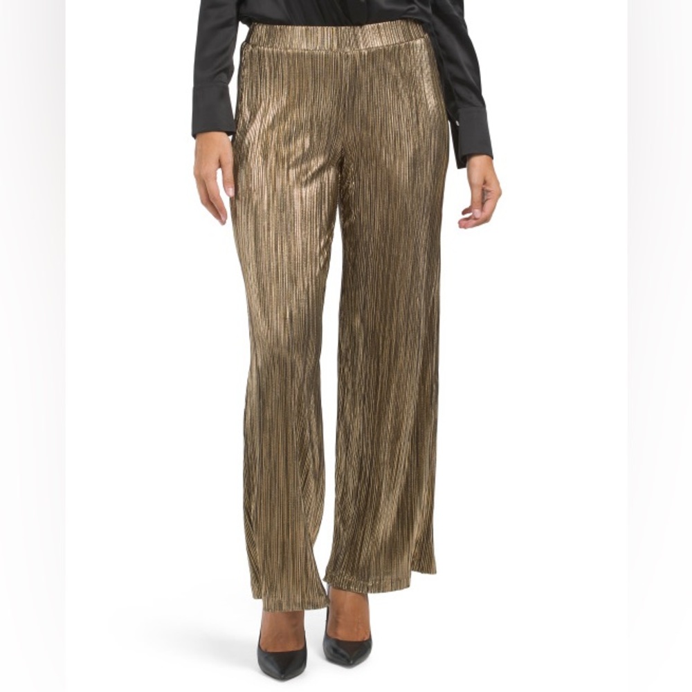 NWT Cooper & Ella Plisse Gold Pants